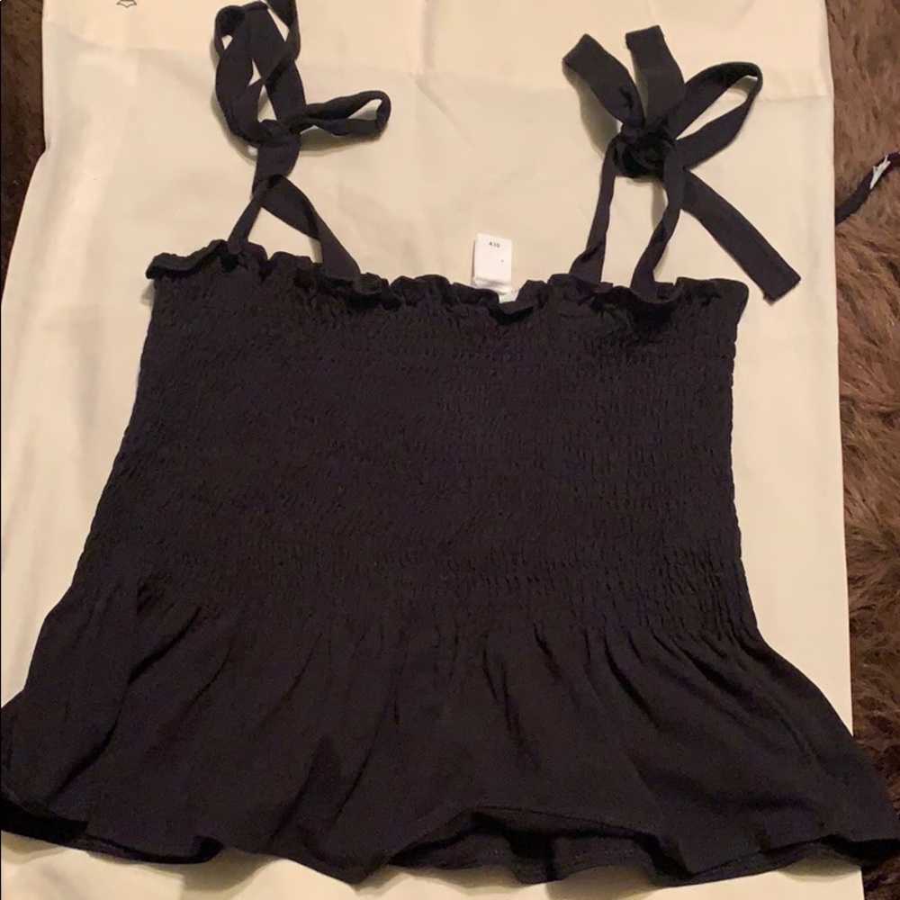 Flared tube top, with shoulder bows